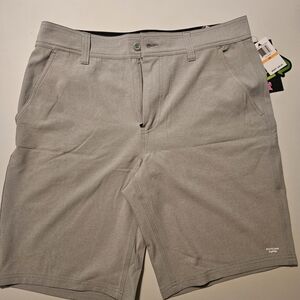Psycho Tuna Men's Grey Performance Stretch Shorts